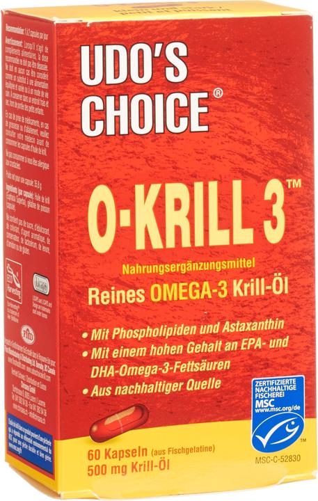 Produktbild Udo's Choice O-Krill 3 Licaps Bio (60 Stück)