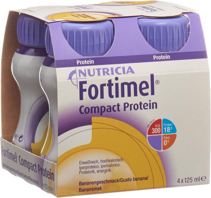 Actual product image Fortimel Compact Protein Banane (Banana, 4 x)