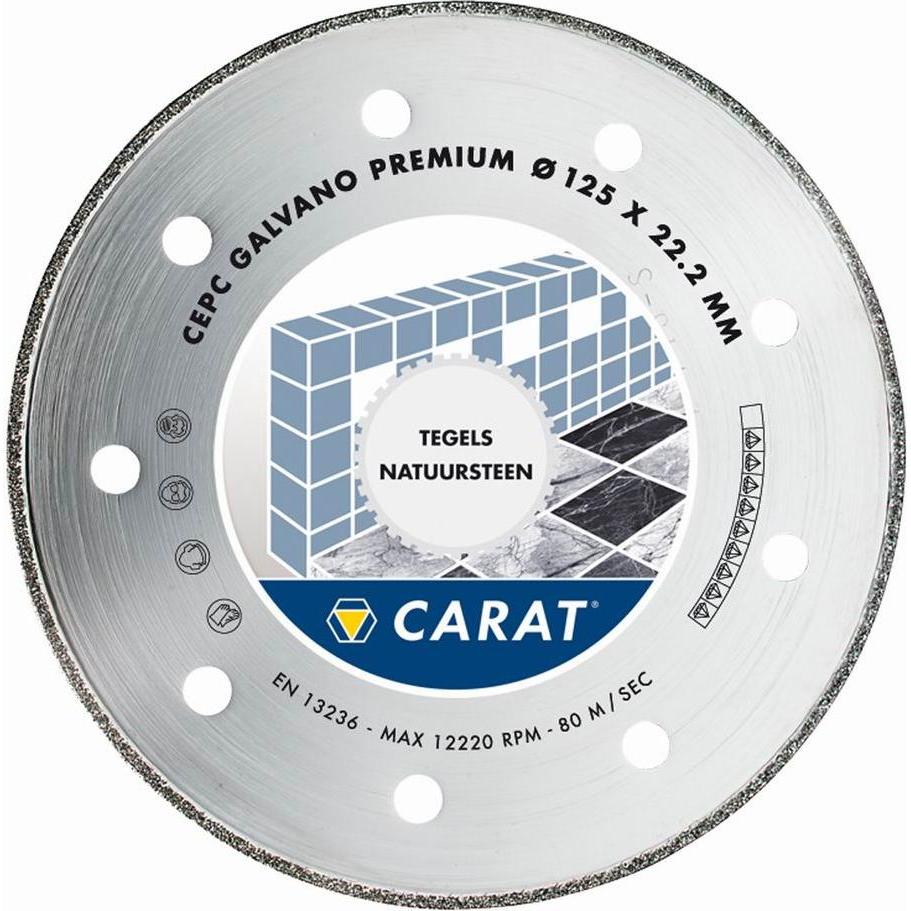Carat, Sägeblatt, CEPC125300 Diamanttrennscheibe GALVANO PREMIUM 125x22,2MM, TYP CEPC