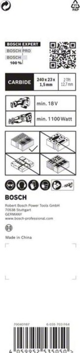 Produktbild Bosch Professional Zubehör EXPERT ‘Hollow Brick’ S 1543 HM Säbelsägeblatt, 3 Stück