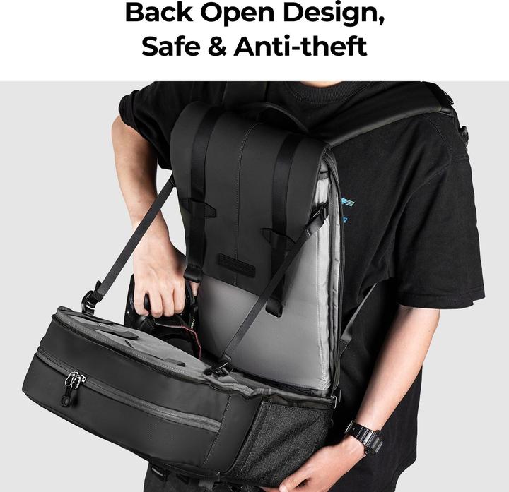 Productafbeelding K&F Concept Rugzak 20L Urban Wander 01 (Donkergrijs) (Foto rugzak, 20 l)