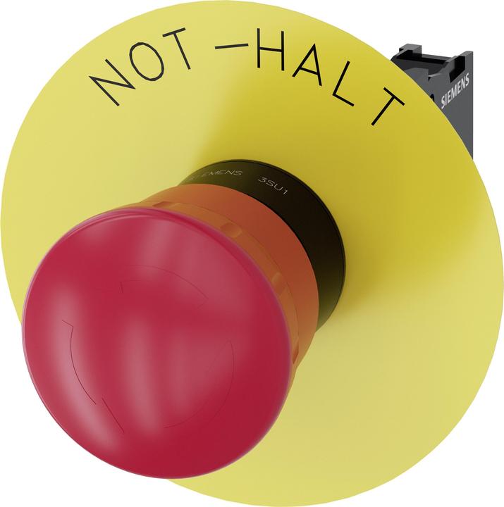 Produktbild Siemens Emergency stop pushbutton, 22mm, red