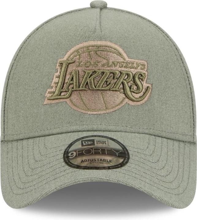 Image du produit New Era A-Frame Trucker Lin Cap - Los Angeles Lakers olive (Taille unique)