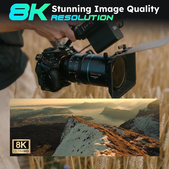 Produktbild Sirui Venus 100mm T2.9 1.6x anamorphotes Vollformat-Objektiv(E mount) (Sony E, Vollformat)