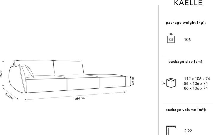 Actual product image Micadoni Kaelle (4-seater)