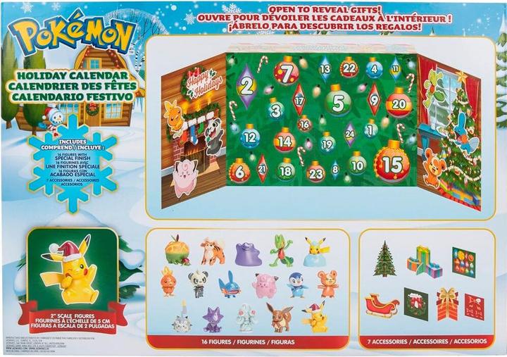 Actual product image Pokémon Battle Figures Advent Calendar