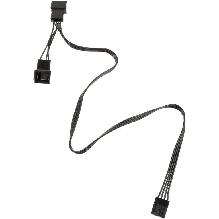 Kolink 1-2 PWM Lüfter Splitterkabel, PC Lüfter Zubehör, Schwarz