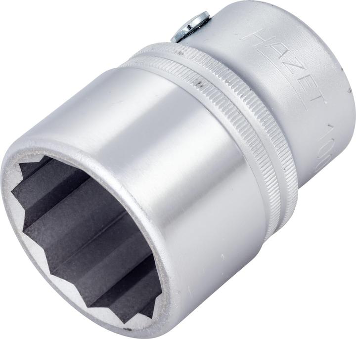 Actual product image HAZET Socket ∙ 12-point 1000Z-32 ∙ Square, hollow 20 mm (3/4 inch) ∙ Outside 12-point profile ∙ 32 … (32 mm)