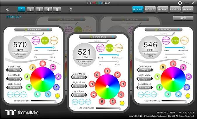 Produktbild Thermaltake Pure Plus 12 (120 mm, 3 x)