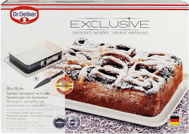 Produktbild Dr. Oetker Rechteck-Springform 'Exclusive' 2-teilig (23 cm)