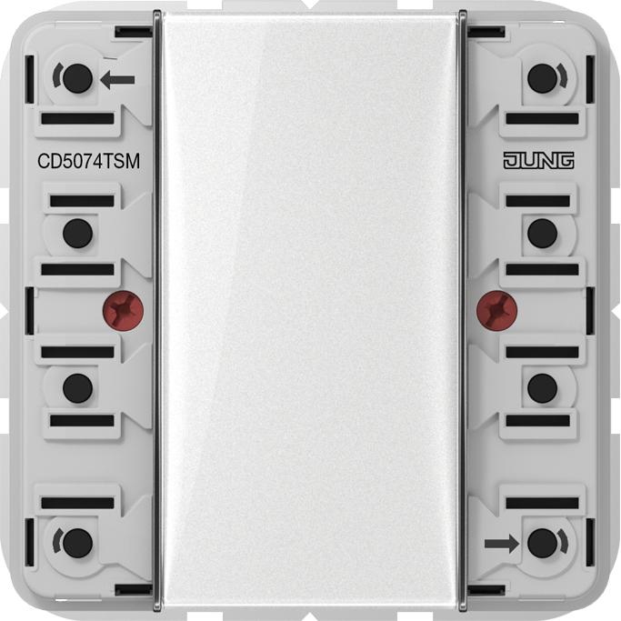 JUNG, Zubehör Schalterprogramm, Tastsensor KNX CD UP perlmutt 4f 8pkt CD5074TSM