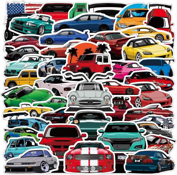 Produktbild JTI Packung mit Aufklebern - Autos