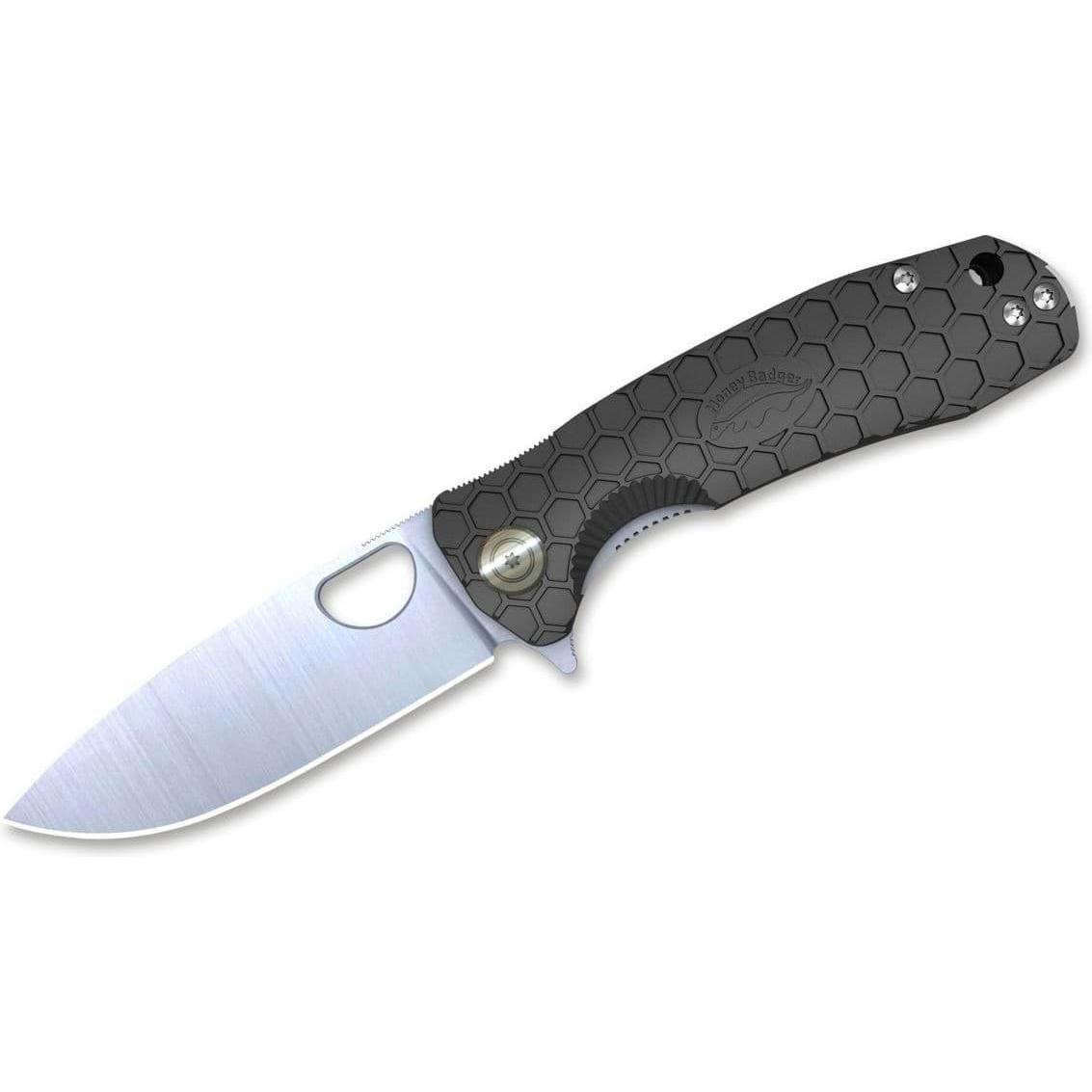 Honey Badger, Mehrzweckmesser, Flipper D2 Large Black (9.20 cm)