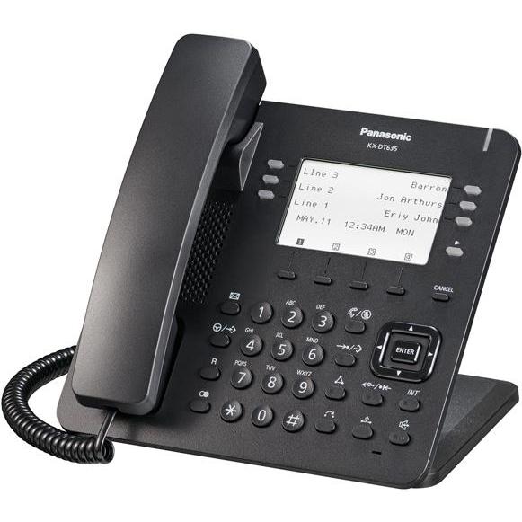 Panasonic KX-DT635 Digitaltelefon, Telefon, Schwarz