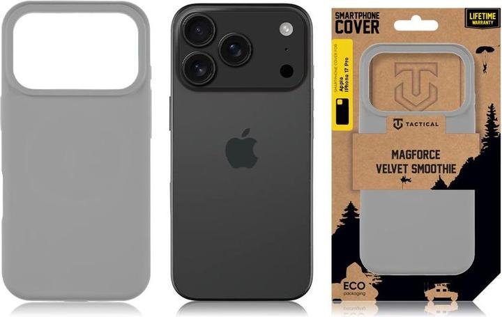 Actual product image Tactical MagForce Velvet Smoothie Case für Apple iPhone 17 Pro Foggy (Apple iPhone 17 Pro)