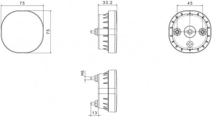 Image du produit Fristom Projecteur de recul à LED FT 410 P