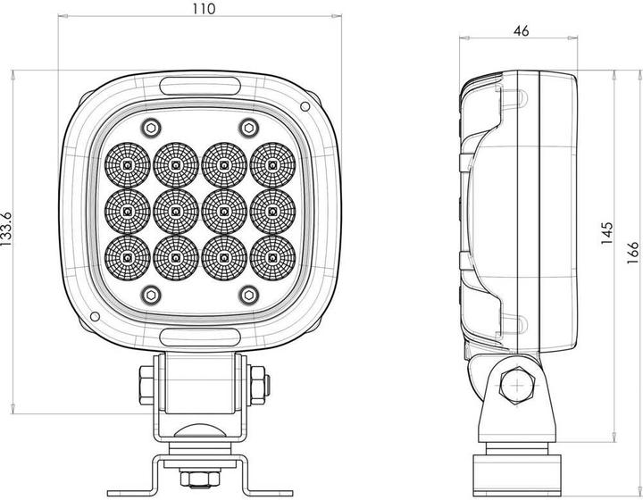 Actual product image WAS LED Worklight W167 Floodlight