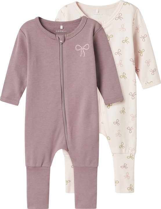 Image du produit Name it Nbfnightsuit 2p Zip Ff Pink Bow Noos (68)
