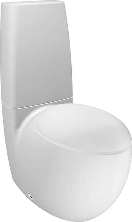 Actual product image Laufen Il Bagno Alessi One pedestal toilet, washdown, rimless, vertical/horizontal outlet, 720x395x4