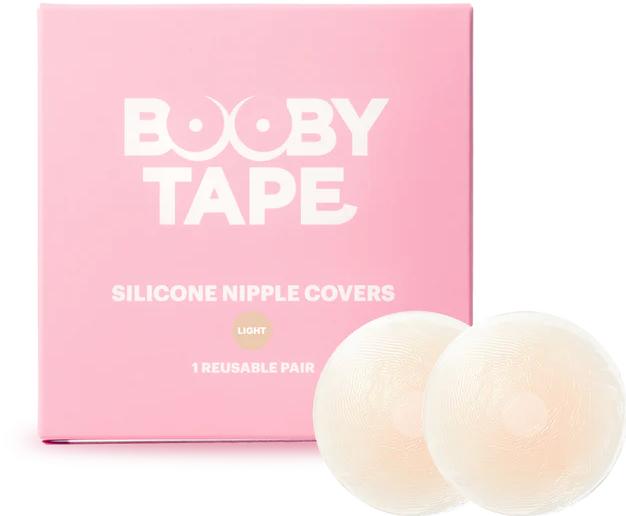 Actual product image Booby Tape Silicone Nipple Covers (Single pack, One size)