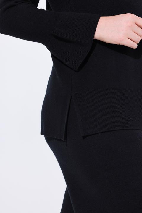 Produktbild Ulla Popken Pullover, Volantärmel, Stehkragen, Langarm (54)