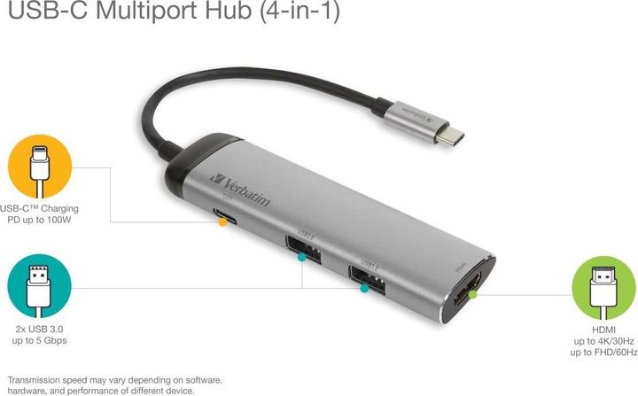 Produktbild Verbatim Multiport (USB-C, 1 Ports)