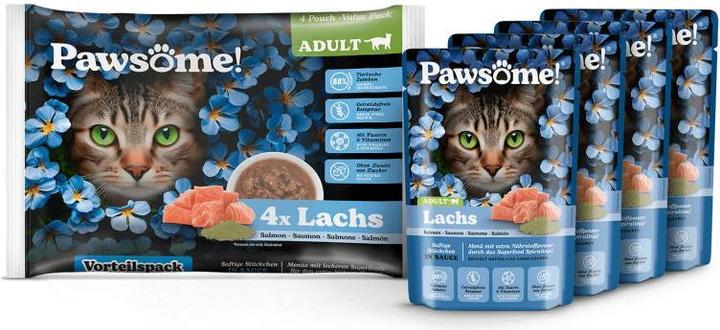 Actual product image Pawsome Adult salmon 4x85g (Adult, 4 pcs., 340 g)