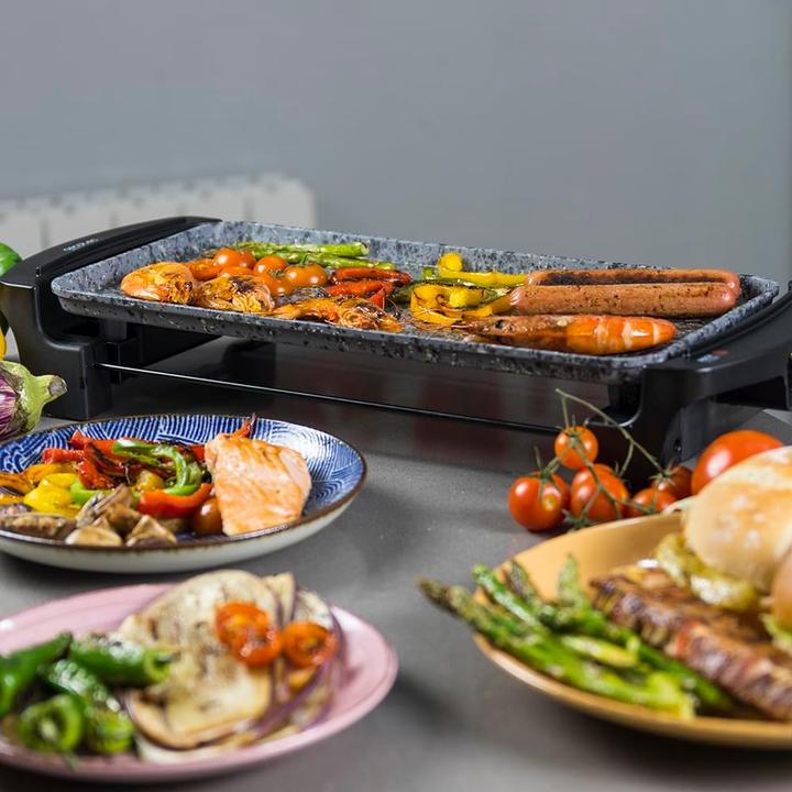 Image du produit Cecotec Plaque de cuisson, Rock&Water 2000 Gris et noir