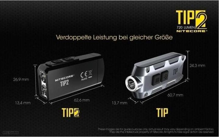 Immagine prodotto Nitecore TIP 2 - 720 lumen (6.20 cm, 720 lm)