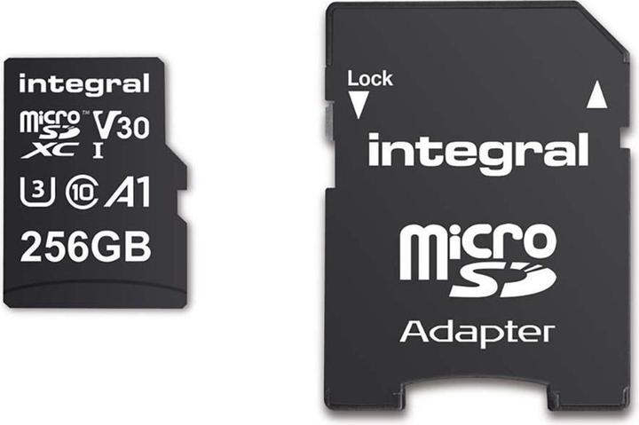 Productafbeelding INMSDX256G-100V30 256GB MICRO SD KAART MICROSDXC UHS-1 U3 CL10 V30 A1 TOT 100MBS LEZEN 45MBS (256 GB, microSDXC, U3, UHS-I)