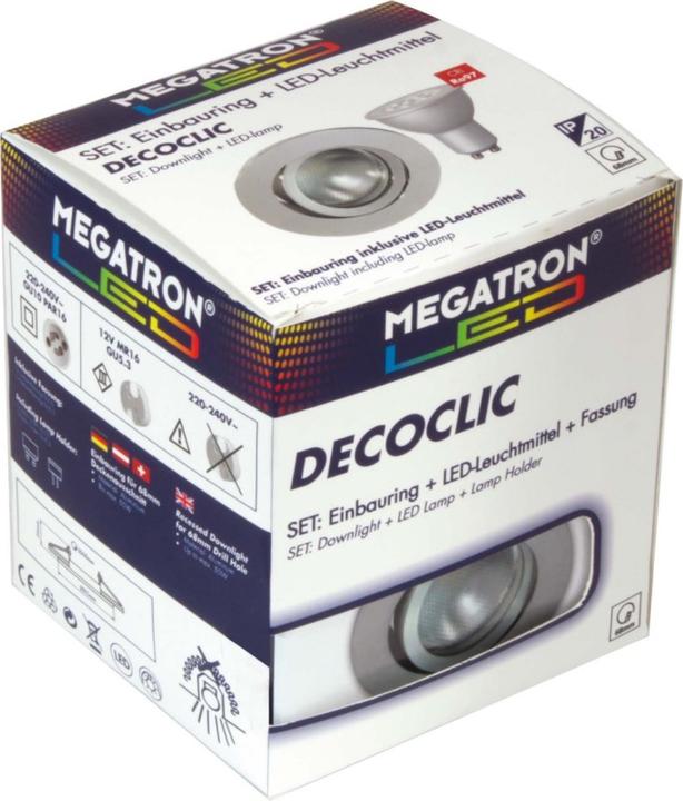 Produktbild Megatron Einbauleuchte LED (400 lm, GU10, GU5.3)