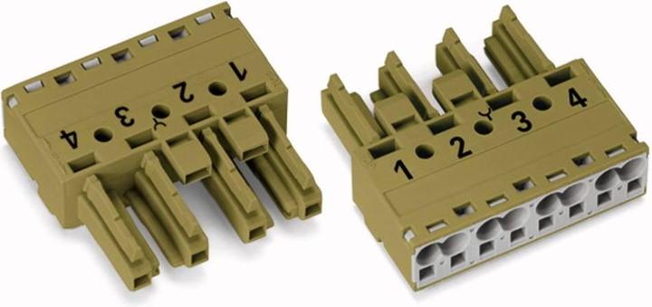 Actual product image Wago 770-264/073-000 Socket part Kod.B 4P. 2L light green