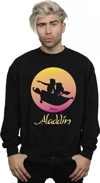 Actual product image Disney Mens Aladdin Flying Sunset Sweatshirt (XL)