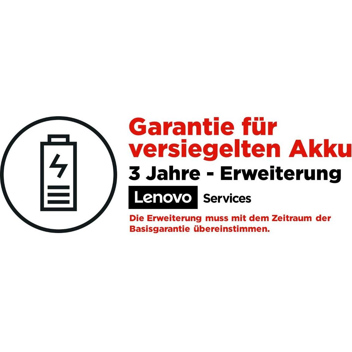 Lenovo Epac 3 Yrs Sealed Battery Repl (36 Monate, Austausch, Post Warranty), Garantieerweiterung