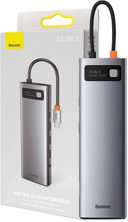 Actual product image Baseus CAHUB-CT0G (USB-C, 11 ports)
