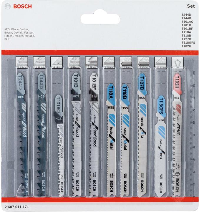 Bosch Professional Zubehör Jeu de lames Jigsaw All in One