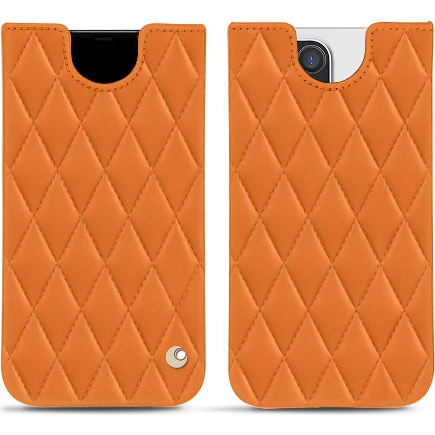 Noreve Lederschutzhülle (Apple iPhone 12 Pro Max), Smartphone Hülle, Orange