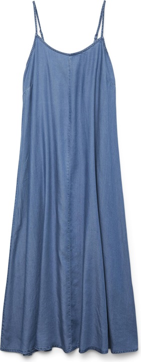 Vero Moda VMCHARPER Langes Kleid Jeanskleid (52)