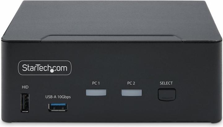 Produktbild StarTech COM 2-Port Dual-Monitor DisplayPort KVM Switch DP 1.4 8K 60Hz 4K 144Hz 2x USB 3.2 10Gbps Po