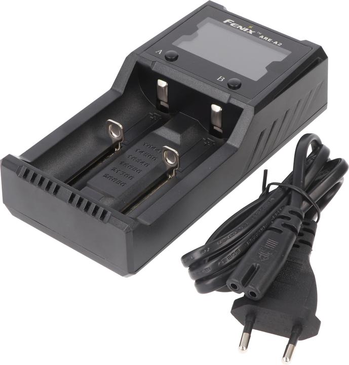 Actual product image Fenix ARE-A2 charger for two 10440, 14500, 16340, 18650, 26650, 21700 batteries (10440, 14500, 16340, 18650, 21700, 26650, Chargers without battery)