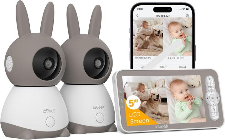 IeGeek Babyphone mit 2 Kameras (Babyphone mit Kamera)