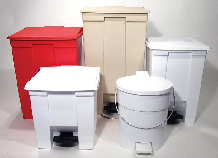 Image du produit Vepa Bins Poubelle industrielle à pédale, capacité 30 l, rouge. (30 l)