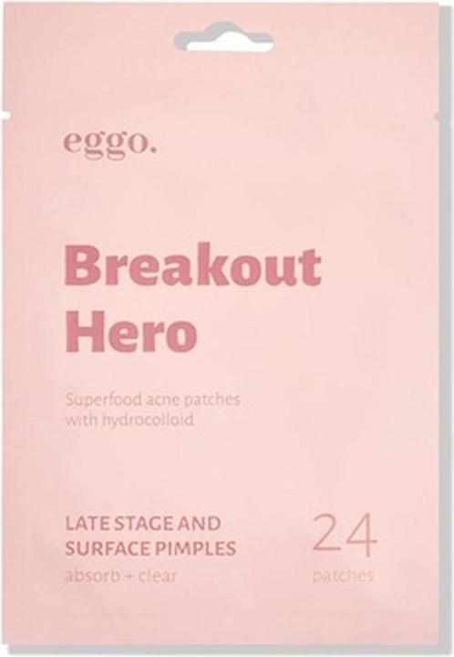 Actual product image Eggo Breakout Hero Hydrocolloid Pimple Patch 24 Pieces Pimple Cleaning Stickers for Mature Pimples A