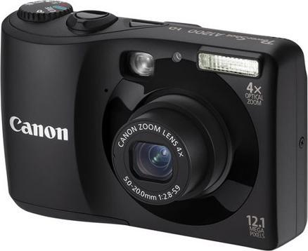 Canon PowerShot A1200 IS, 12MP, zoom 4x, vidéo HD, noir (1/2,3'')