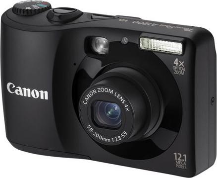 Canon PowerShot A1200 IS, 12MP, 4x zoom, HD movies, black (1/2,3'')
