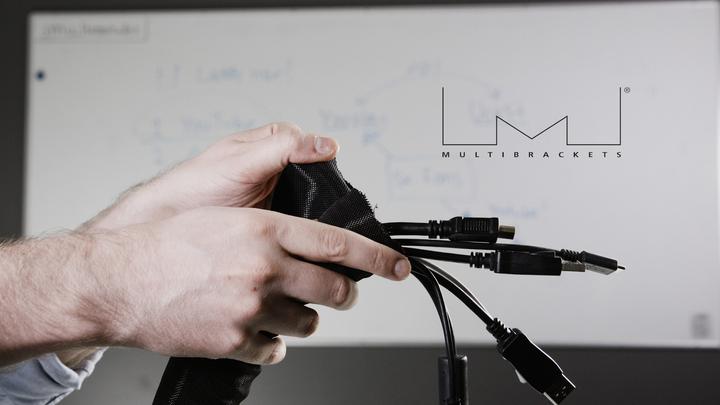 Actual product image Multibrackets Cable conduit 25m, 38mm Ø, black (Cable conduit, 2500 cm)