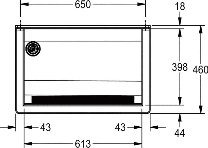 Actual product image Franke CA210/7N Wall-mounted sink Washbasin drain left satinised stainless steel (460 mm, 700 mm)