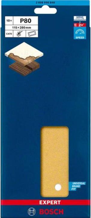 Actual product image Bosch Professional Zubehör Expert C470 Schleifpapier (80)