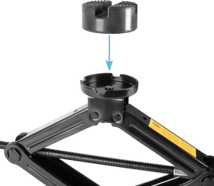 Image du produit Stahlwerk Scherenwagenheber mit Ratsche, 2.000 kg Hubkraft, Set mit Radmutterschlüssel und Tasche