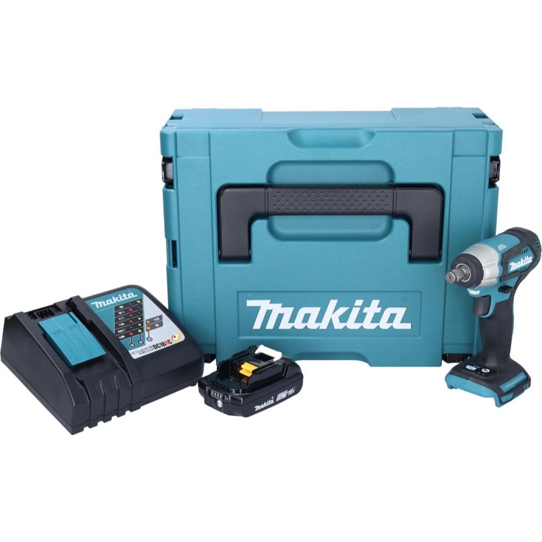 Thumbnail - Makita, Bohrmaschine + Akkuschrauber, DTW 181 RA1J Akku Schlagschrauber 18 V 210 Nm 1/2" Brushless + 1x Akku 2,0 Ah + La...